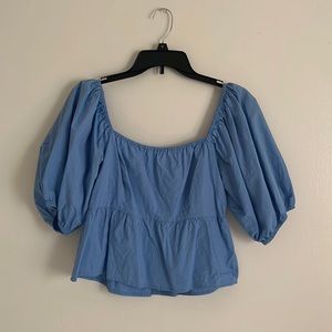 Baby blue top